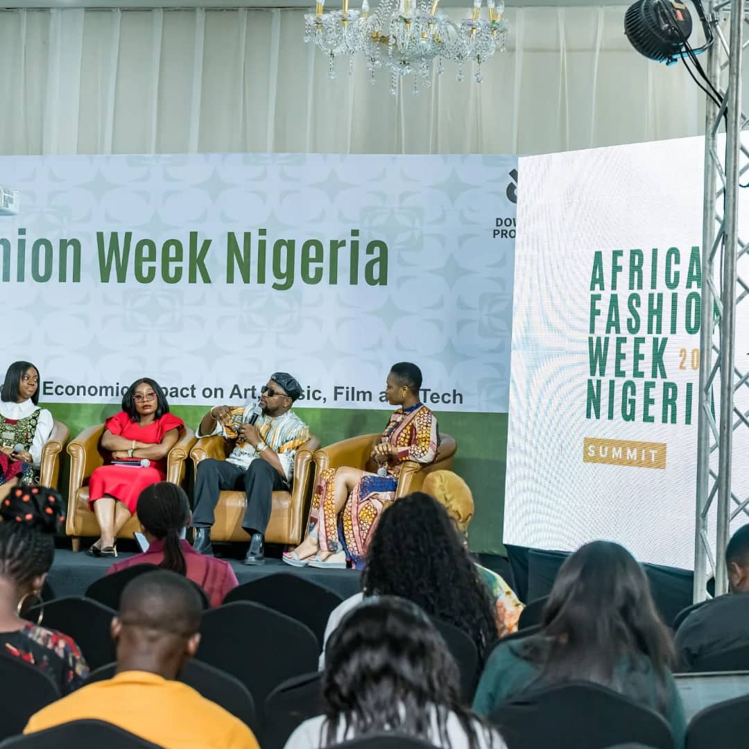 Drtonez on panel at Africa Fashion Week Nigeria